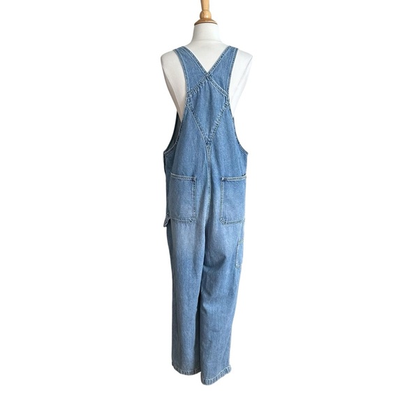 MADEWELL Denim Relaxed Carpenter Overalls Oversized Vintage Inspired Size Large - Picture 7 of 16